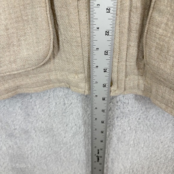 NEW Madewell Clairmont Crop Jacket Size XL Beige Wool Blend Gauze Button Up Fall - Picture 3 of 9